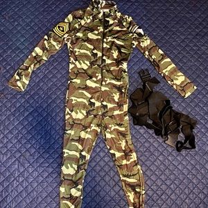 GI JANE ONESIE COMES W BLACK HARNESS